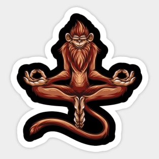 MONKEY MEDITATION Sticker